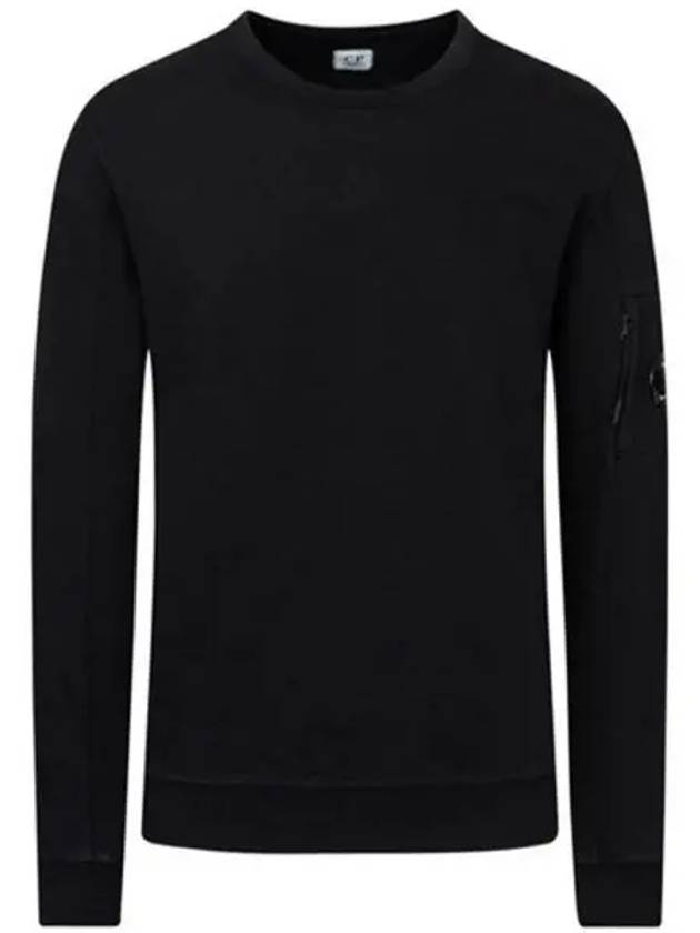 Lens Wappen Light Fleece Sweatshirt Black - CP COMPANY - BALAAN 2