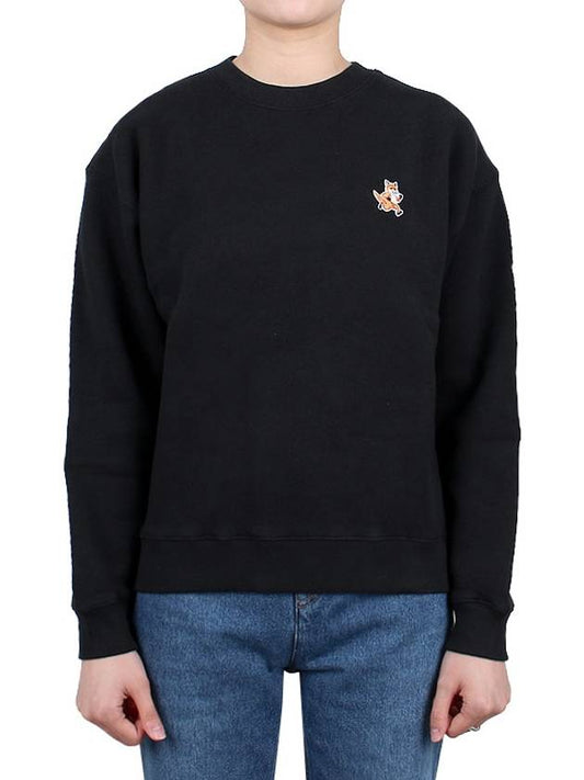 Speedy Fox Patch Comfort Sweatshirt Black - MAISON KITSUNE - BALAAN 2