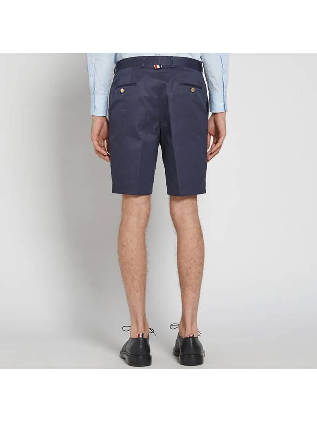 Men's Classic Unconstructed Chino Shorts Navy - THOM BROWNE - BALAAN 8