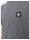 Waffen Logo Patch Short Sleeve T-Shirt Gray - STONE ISLAND - BALAAN 4