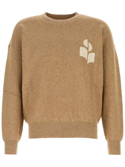 Atlee Logo Knit Top Beige - ISABEL MARANT - BALAAN 2