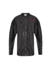 Football Denim Cotton Long Sleeve Shirt Black - VIVIENNE WESTWOOD - BALAAN 2