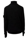 Wappen Patch Wool Turtleneck Charcoal - STONE ISLAND - BALAAN 3