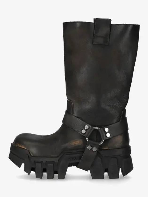 Bulldozer Harness Leather Worker Boots Black - BALENCIAGA - BALAAN 2