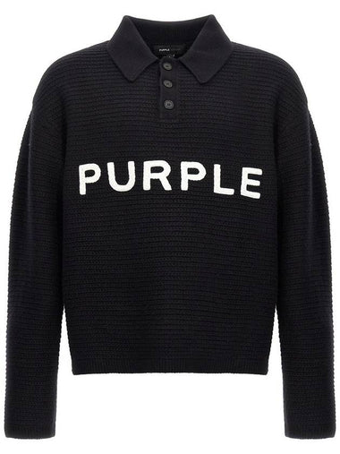 Purple Brand Logo Embroidery Sweater - PURPLE BRAND - BALAAN 1