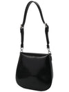 Cleo Brushed Leather Mini Shoulder Bag Black - PRADA - BALAAN 4