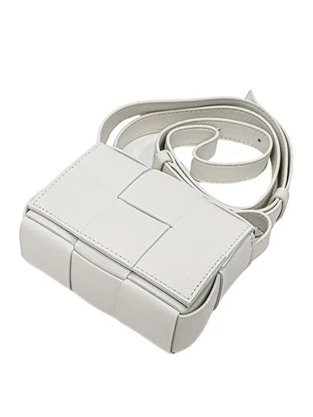 Intrecciato Cassette Small Cross Bag White - BOTTEGA VENETA - BALAAN 5