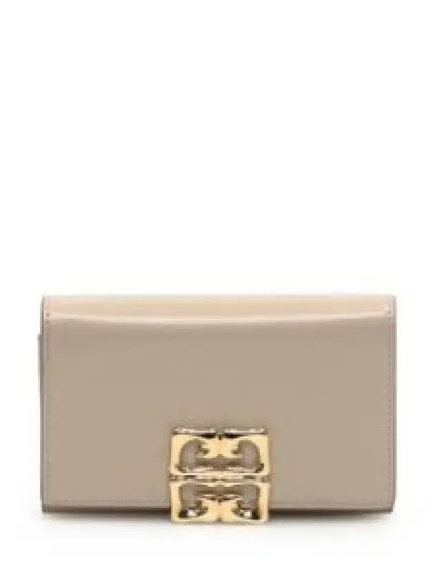 4G Liquid Box Leather Half Wallet Beige - GIVENCHY - BALAAN 2