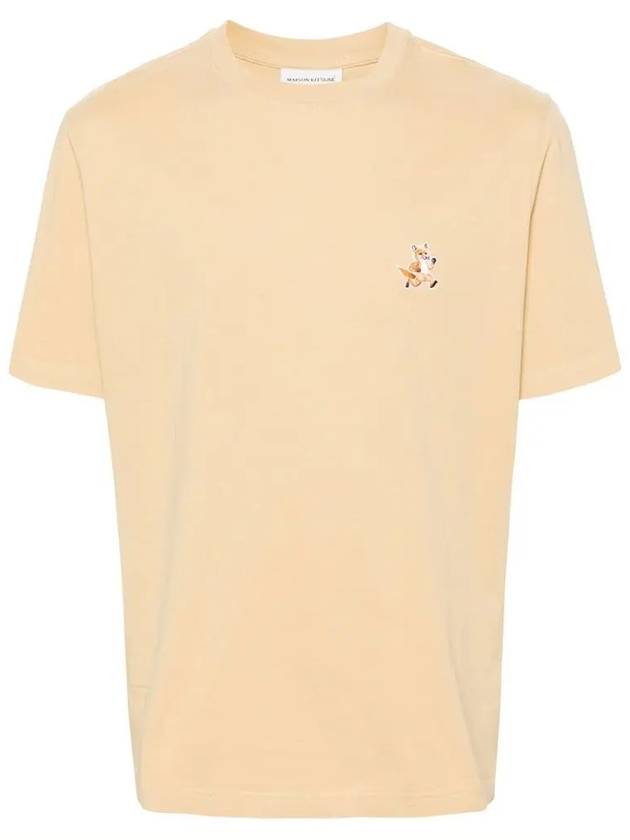 Speedy Fox Patch Comfort Short Sleeve T-Shirt Maltshake - MAISON KITSUNE - BALAAN 3