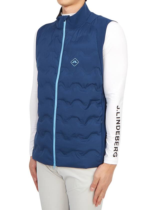 Dexter Hybrid Padded Vest Estate Blue - J.LINDEBERG - BALAAN 4