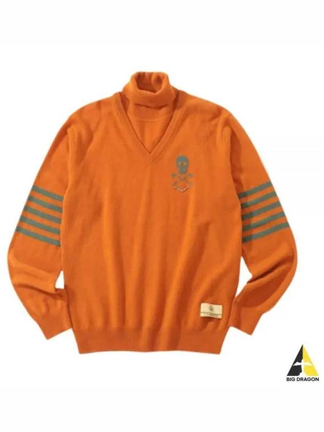 Golf wear men s neck polar knit MLM 2C AB02 ORANGE - MARK & LONA - BALAAN 2