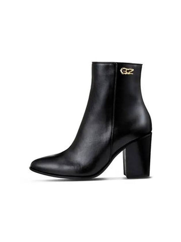 WOMEN GENESIS LEATHER BOOTS BLACK - GIUSEPPE ZANOTTI - BALAAN 1