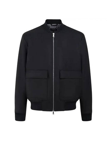 Tom Wool Twill Bomber Jacket Black - J.LINDEBERG - BALAAN 1