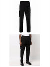 Men's Waffen Patch Utility Cargo Straight Pants Black - STONE ISLAND - BALAAN 5