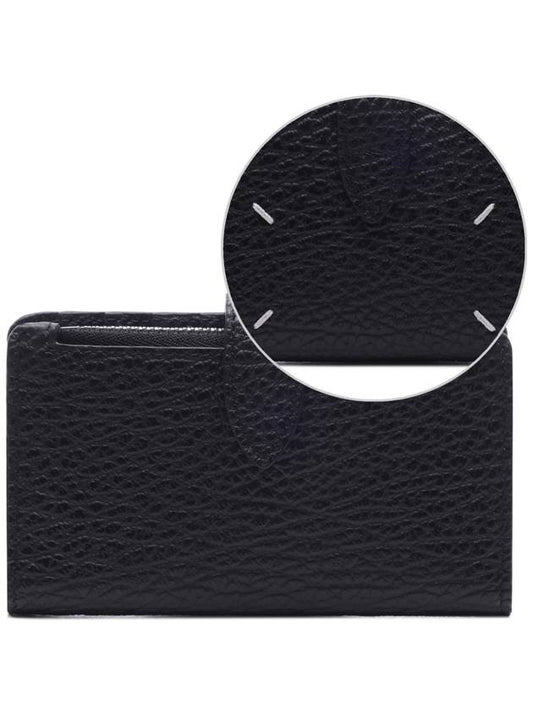 Iconic Stitch Leather Card Wallet Black - MAISON MARGIELA - BALAAN 2