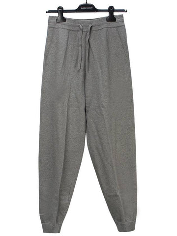 Isabel Marant KIRA Jogger Pants PA1989 065E 02GY GRAY IMA218gy - ISABEL MARANT - BALAAN 1