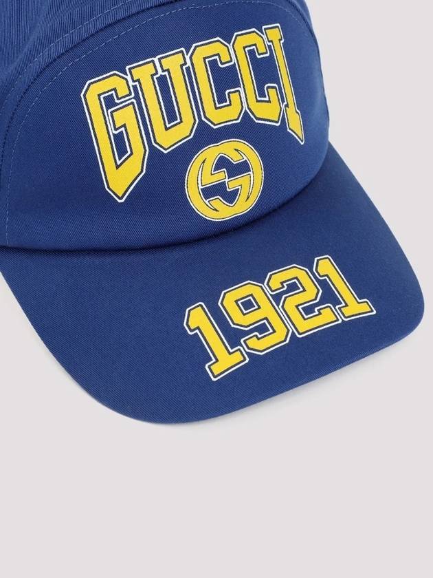 Interlocking G 1921 Base Ball Cap Blue - GUCCI - BALAAN 6