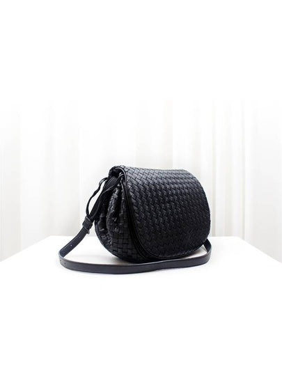 Intrecciato Nappa Flap Cross Bag Black 522886 - BOTTEGA VENETA - BALAAN 2