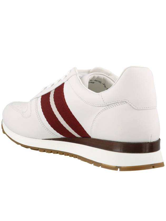 Astel Leather Low Top Sneakers White - BALLY - BALAAN 4