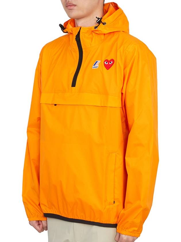 Play x Kway Le Bray 3 0 Hooded Jacket P1 J502 1 Orange - COMME DES GARCONS - BALAAN 3