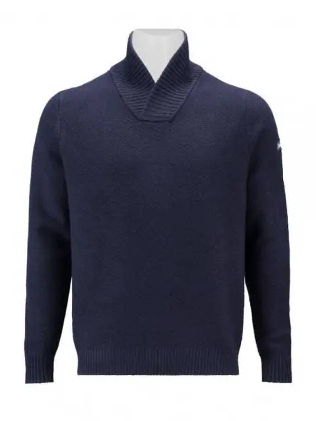 Shawl Shaw Collar Knit Top Navy - TITLEIST - BALAAN 2