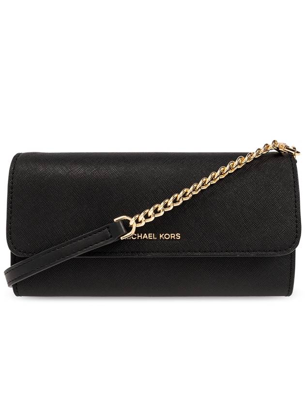 Michael Michael Kors ‘Jet Set’ Strapped Wallet, Women's, Black - MICHAEL KORS - BALAAN 1