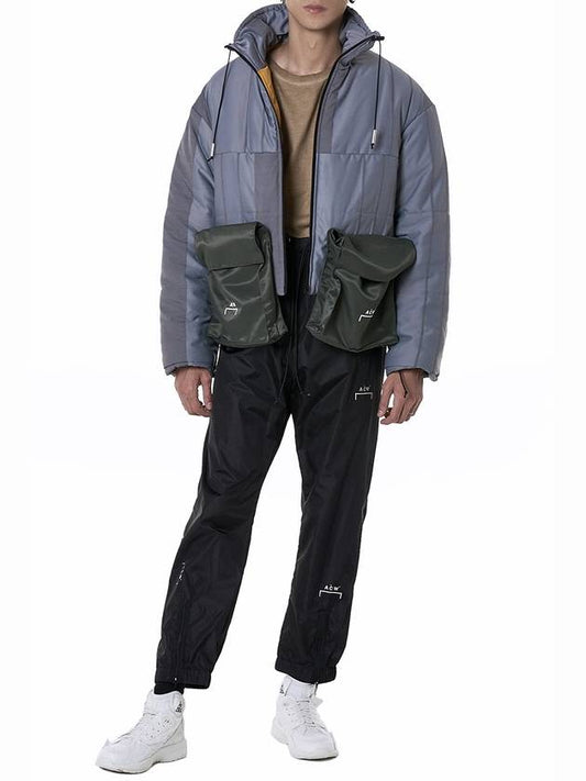 A Cold Wall Puffer Jacket With Detachable Sleeves Slate - A-COLD-WALL - BALAAN 1