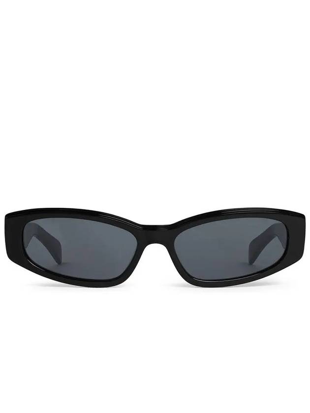 Eyewear Rectangular S252 Sunglasses Black - CELINE - BALAAN 2