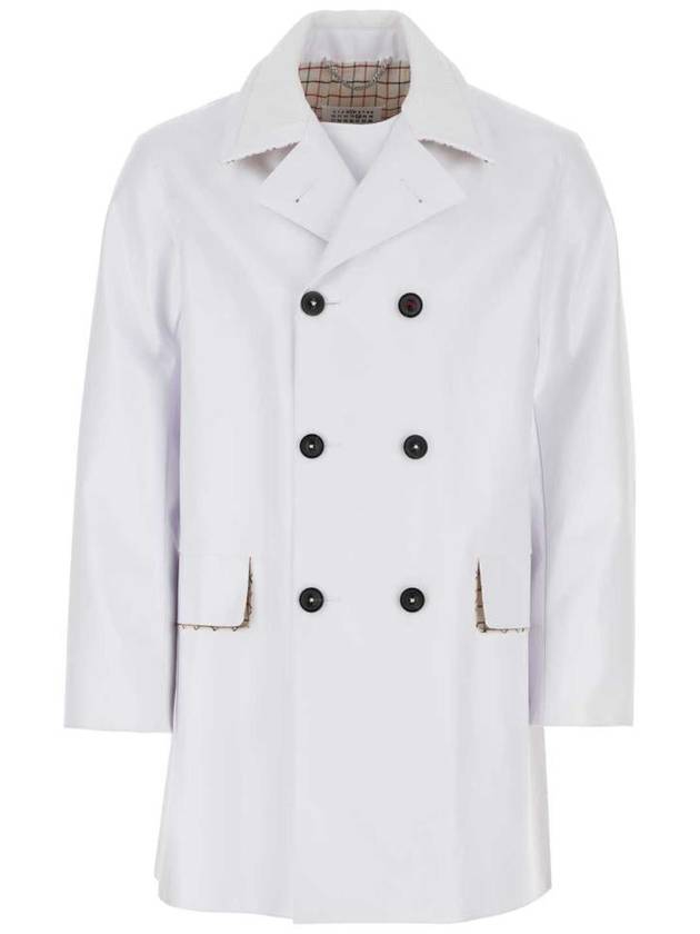 Men's PVC Cabin Double Coat White - MAISON MARGIELA - BALAAN 2