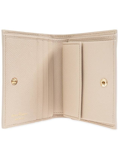 FERRAGAMO Leather Wallet, Women's, Beige - SALVATORE FERRAGAMO - BALAAN 2