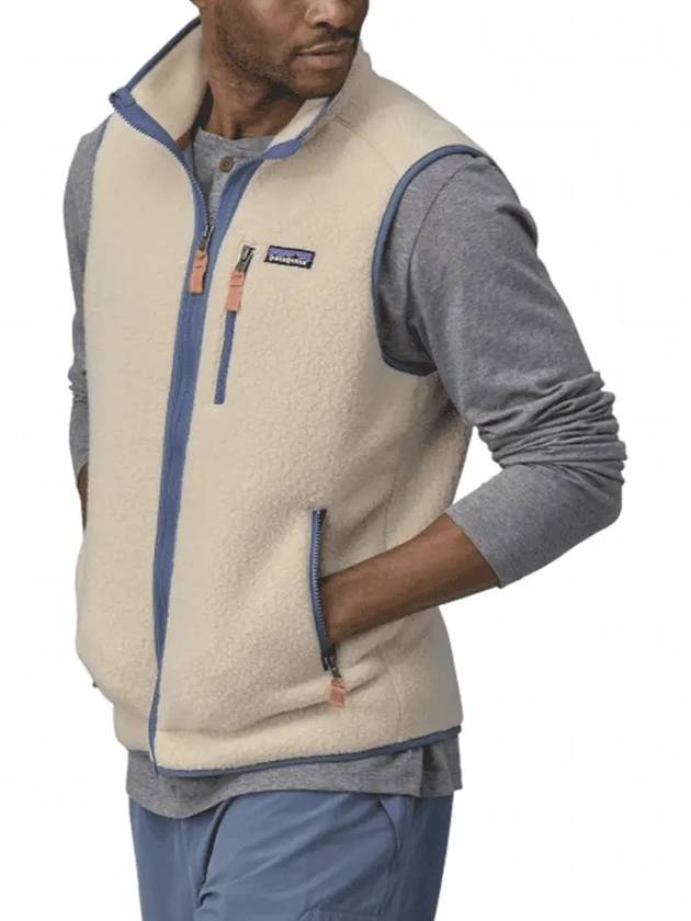 Men's Retro Pile Vest Beige Blue - PATAGONIA - BALAAN 3