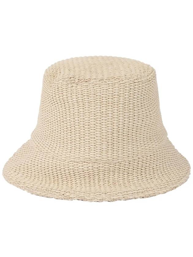 Embroidered Logo Cotton Bucket Hat Beige - MARNI - BALAAN 4