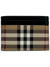 Vintage Check Card Wallet Beige - BURBERRY - BALAAN 3