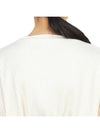 Women's Wrap Short Sleeve T-Shirt FSHL RIB 000 OFF WHITE - BASERANGE - BALAAN 9