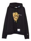 Smiley Face Print Hoodie A11HD711 BLACK - MIHARA YASUHIRO - BALAAN 1