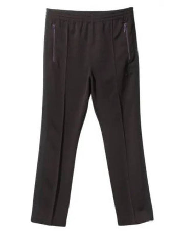 Narrow Track Pant Poly Smooth Dk Purple PU274 pants - NEEDLES - BALAAN 1