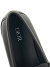 Metal Logo Leather Loafers Black - DIOR - BALAAN 8