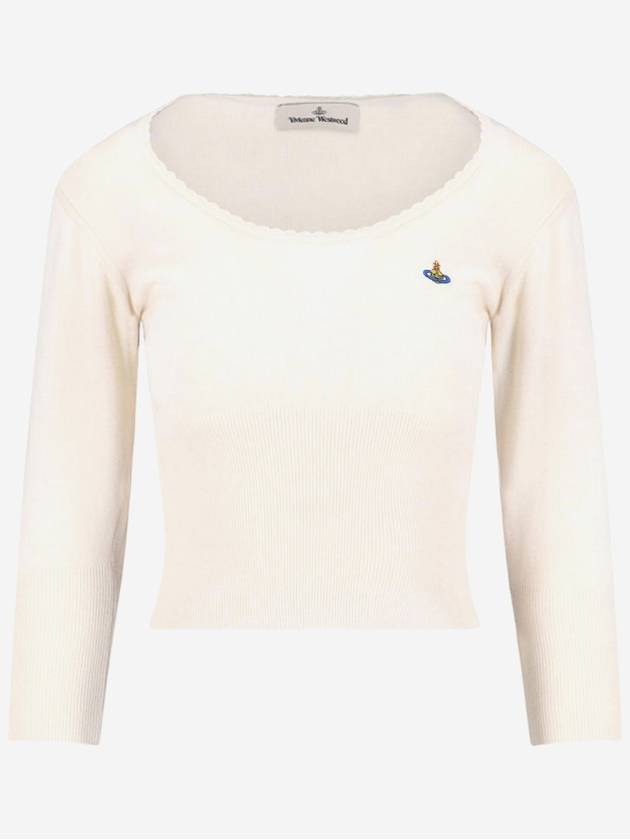 Cashmere Bebe Knit Top Cream - VIVIENNE WESTWOOD - BALAAN 2