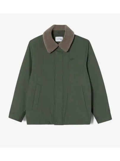 Men s Corduroy Collar Down Khaki - LACOSTE - BALAAN 1