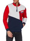 Men's Color Block Half Zip-Up Sweatshirt - TOMMY HILFIGER - BALAAN 2