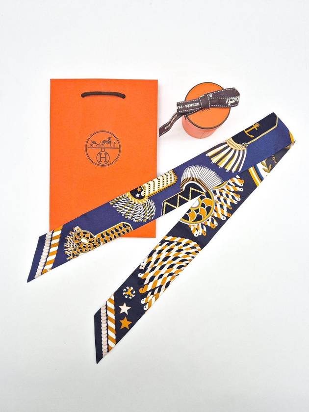 Epaulettes De Gala Twilly Scarf Marine - HERMES - BALAAN 3