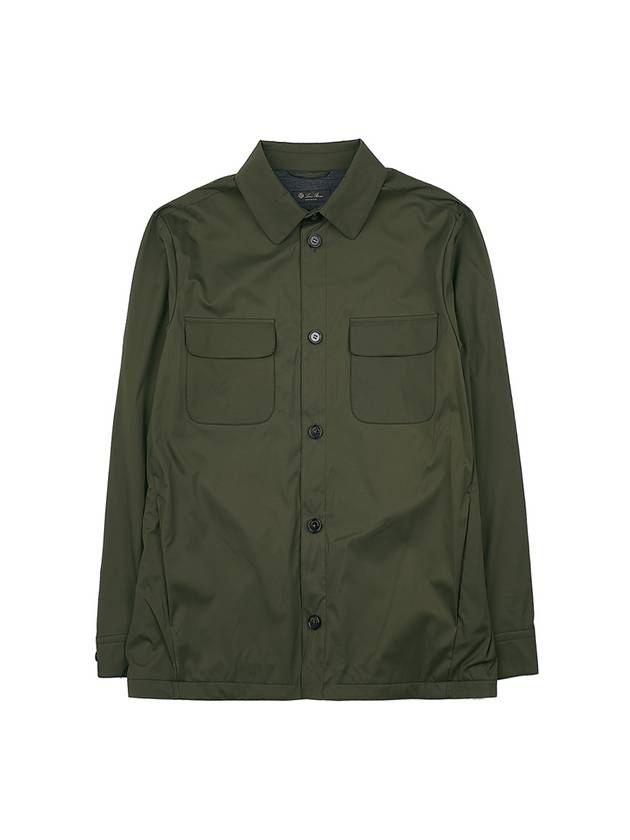 Windwish Overshirt Jacket Dark Green - LORO PIANA - BALAAN 2