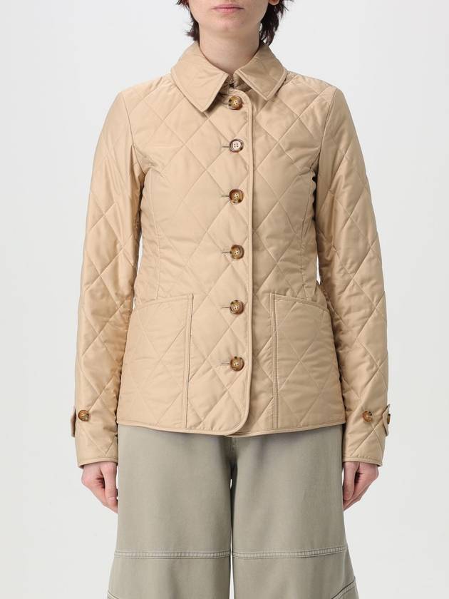 diamond quilted button jacket beige - BURBERRY - BALAAN 2