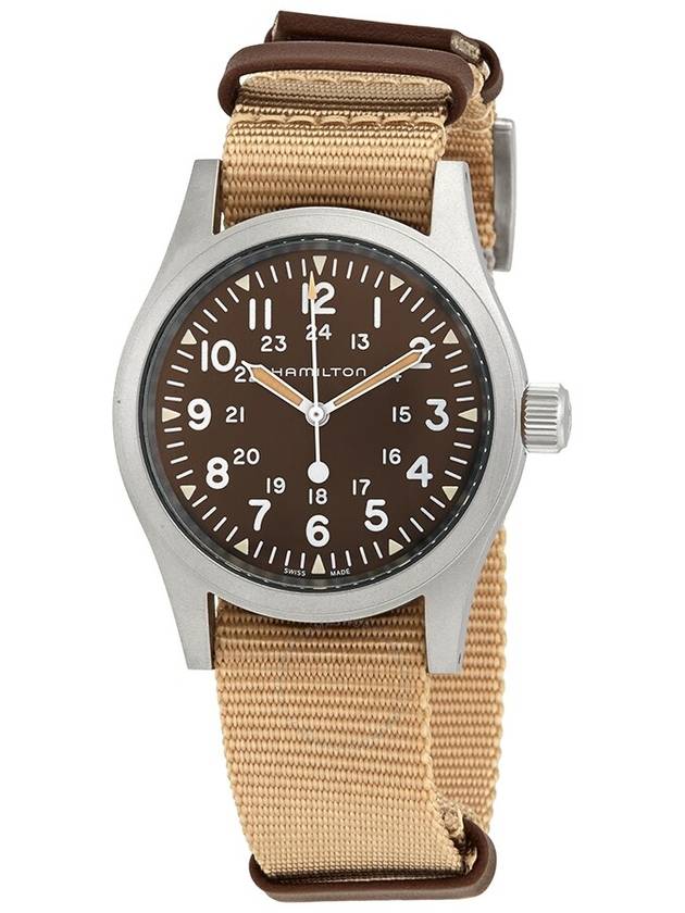 Khaki Field Mechanical Watch Brown - HAMILTON - BALAAN 2