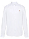 Fox Head Long Sleeve Shirt White - MAISON KITSUNE - BALAAN 2