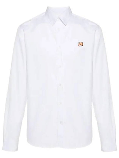 Fox Head Long Sleeve Shirt White - MAISON KITSUNE - BALAAN 2