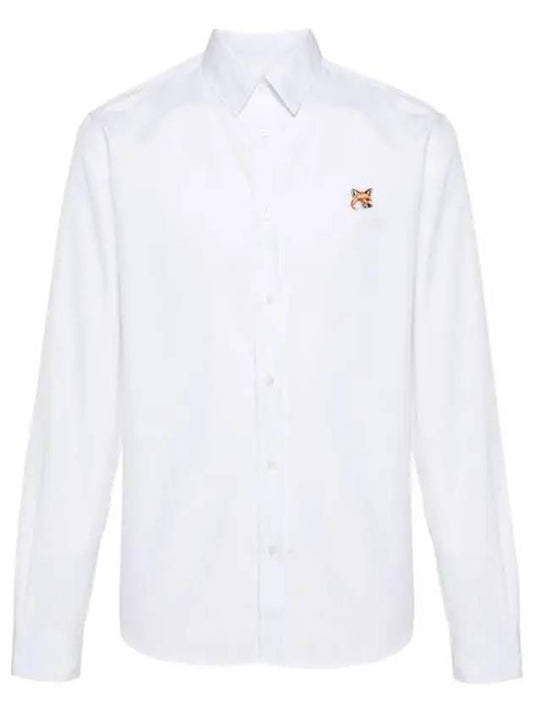 Fox Head Long Sleeve Shirt White - MAISON KITSUNE - BALAAN 2