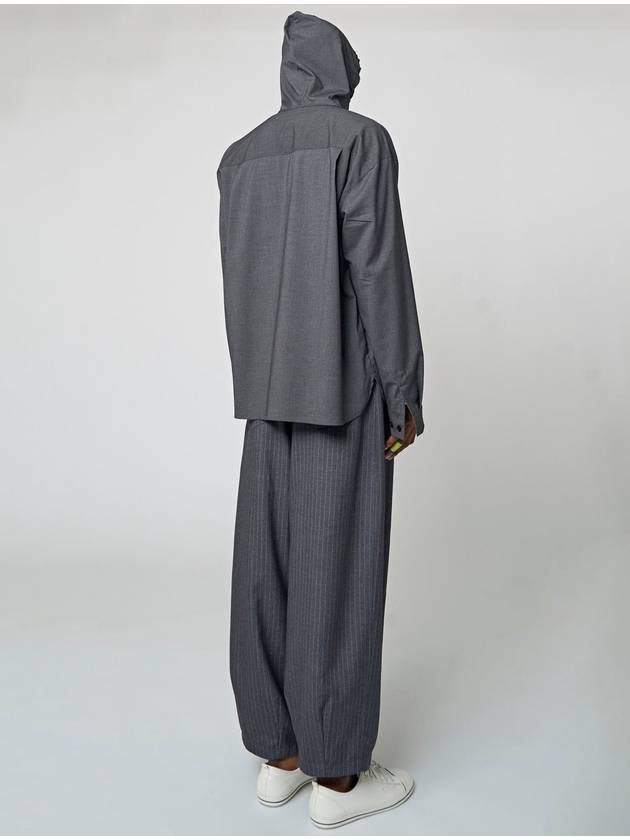 AU32SH01 Hooded ShirtMelange Gray - ATHPLATFORM - BALAAN 7