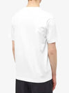 Logo Patch Cotton Short Sleeve T-Shirt White - STONE ISLAND - BALAAN 5