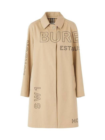 Horseferry Print Trench Coat Beige - BURBERRY - BALAAN 1